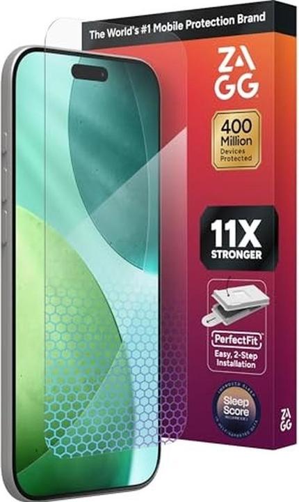 Actual product image Zagg Invisibleshield Glass XTR5 - Schutzglas mit Graphen und Blaulichtfilter für das iPhone (1 pcs., Apple iPhone Air)