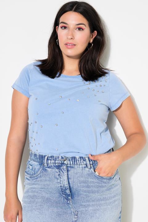 Produktbild Studio Untold T-Shirt, Classic Shape, Vintage Look, Strass (60)