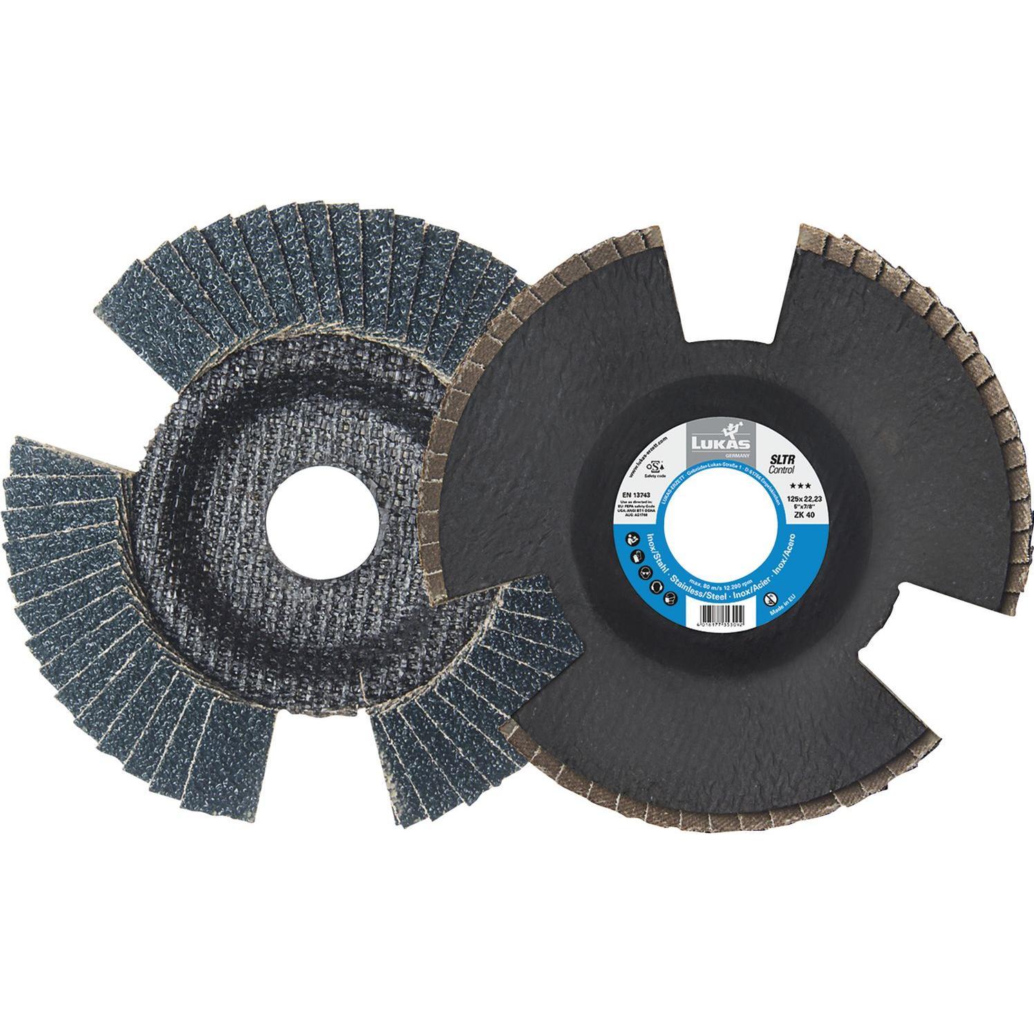 Lukas, Schleifmittel, Schleiflamellenteller SLTR Control Zirkonkorund ø 125 mm Korn 80 (80)