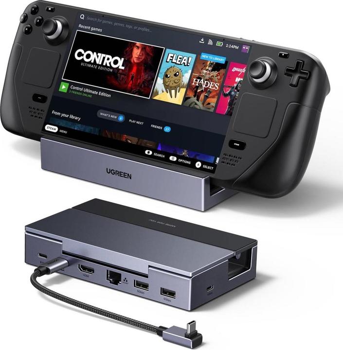 Actual product image Ugreen Dock for Steam Deck (USB-C, 6 ports)