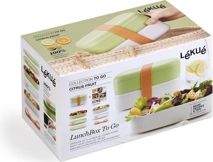 Produktbild Lékué Lunchbox To go Grün/Weiss