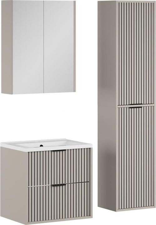 Vicco Bathroom furniture set Ruford, Cashmere, 4 parts