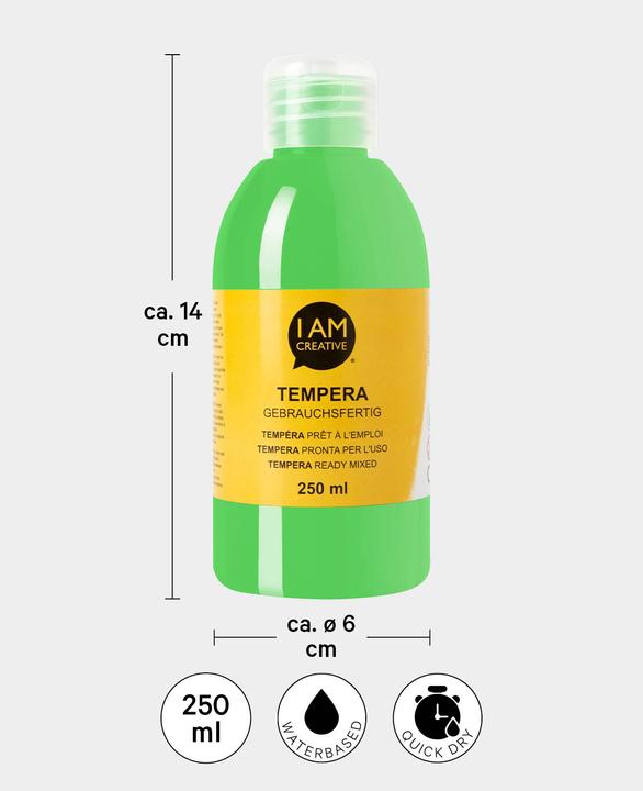Produktbild I Am Creative Tempera, Temperafarbe auf Wasserbasis, 250 ml (250 ml)
