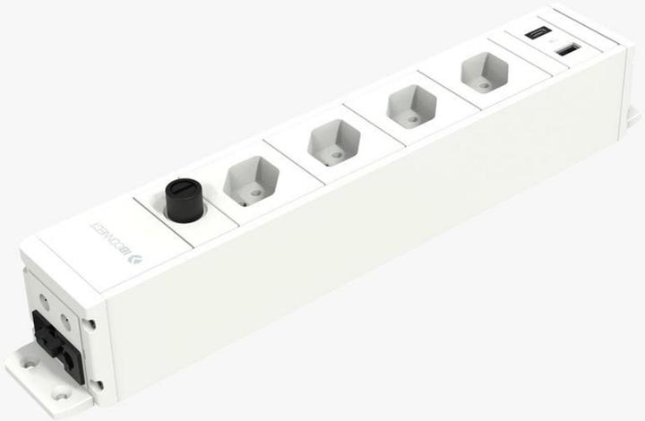 Image du produit IB Connect Multiprise Cubo 4x T13, USB A+C, Blanc (4 x, Type 13, USB)