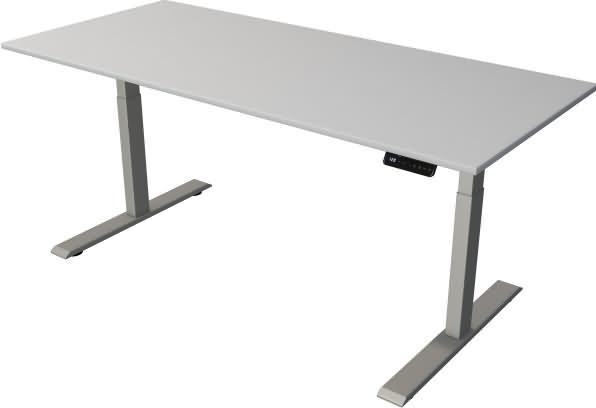 Actual product image Kerkmann Move 2 height-adjustable desk light grey rectangular