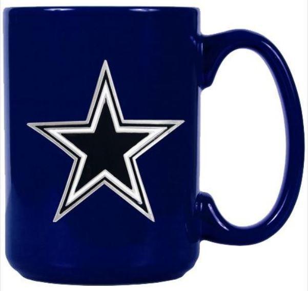 Actual product image NFL Dallas Cowboys Tasse Metall Team Logo 400ml (400 ml)