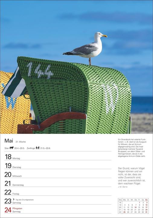 Produktbild Deutsche Küsten Wochenplaner 2026 - Eine Reise in 53 Bildern