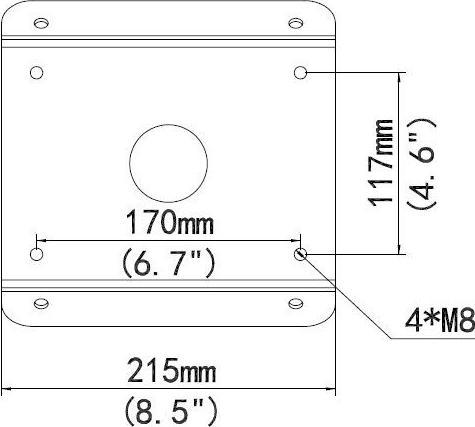 Actual product image Allnet ALL-CAM2498-LEP for wall mounting Corner mount (Mounting kit)