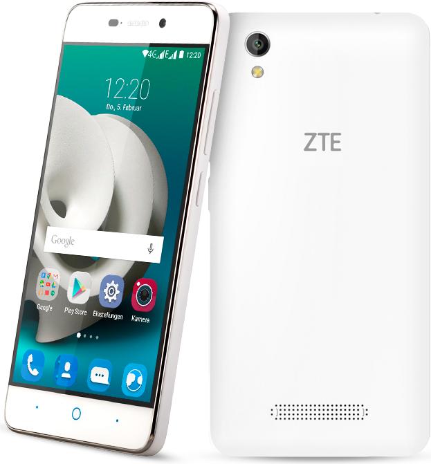 Actual product image ZTE Blade A452 (8 GB, White / Silver, 5", Dual SIM, 4G)