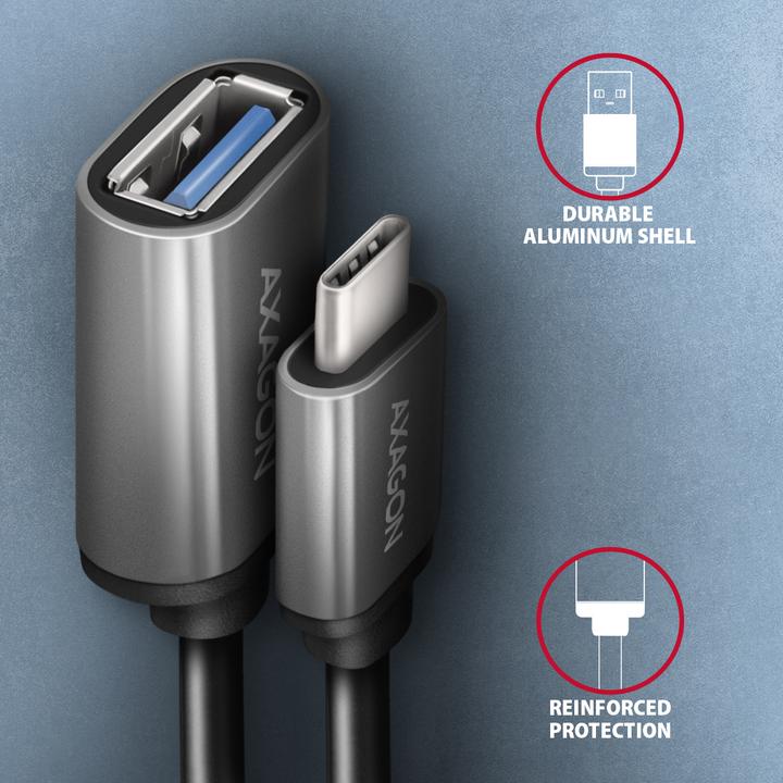 Productafbeelding Axagon USB type C - USB A (0.20 m, USB 3.2 Gen 1)