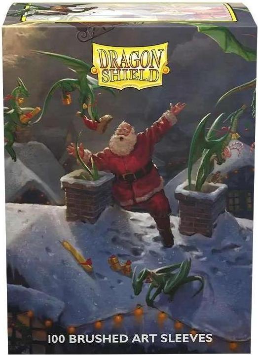 Produktbild Arcane Tinman Dragon Shield Brushed Art Sleeves - Christmas 2023 - Standard Size (100)
