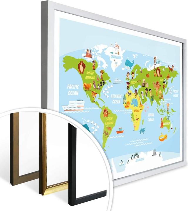 Actual product image Trenddeko Fun children world map (150 x 120 cm)
