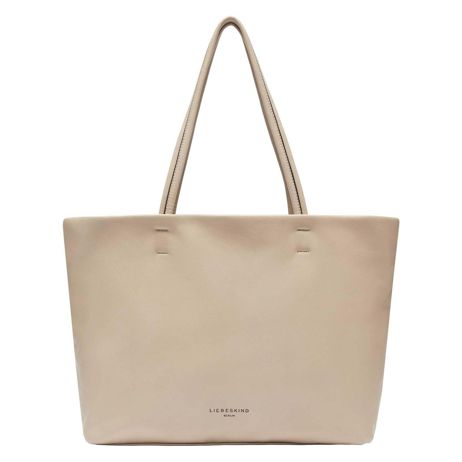 Liebeskind Berlin, Damen, Tasche, Shopper Grosser Shopper Aus Schafsleder, Beige