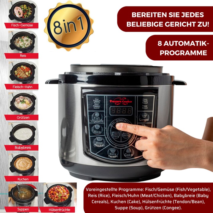 Actual product image Starlyf Pressure Cooker (CH plug)