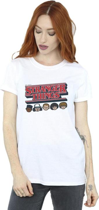 Image du produit Netflix - T-shirt STRANGER THINGS CARICATURE LOGO - Femme (L)