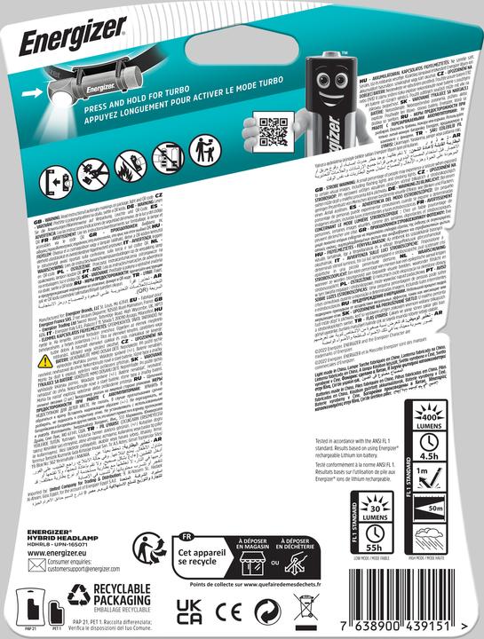 Actual product image Energizer Hybrid High Performance 1000 (1000 lm)
