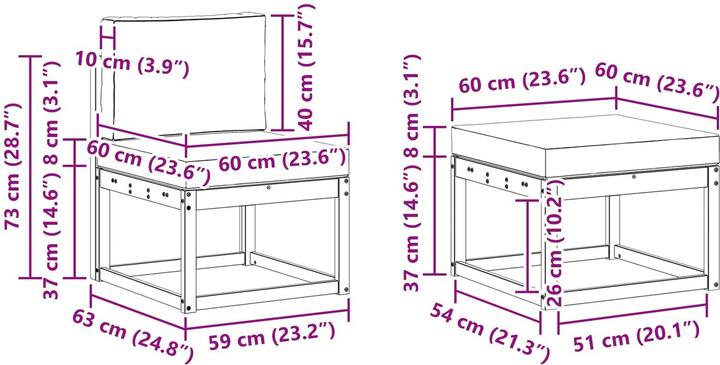 Produktbild vidaXL Gartenmöbel
