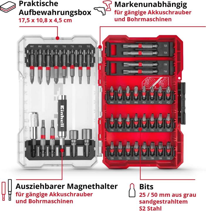 Produktbild Einhell Bit-Set (Sechskant (hexagonal))