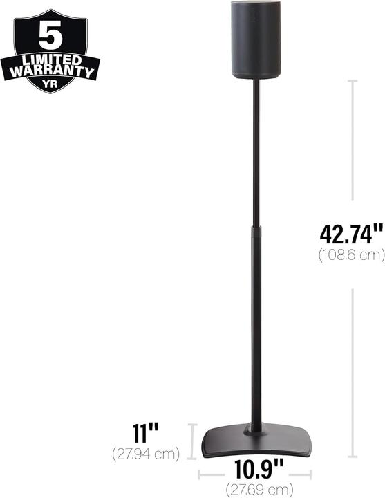 Actual product image Sanus WSSE1A2-B2 (1 pair, Stand, Height-adjustable)