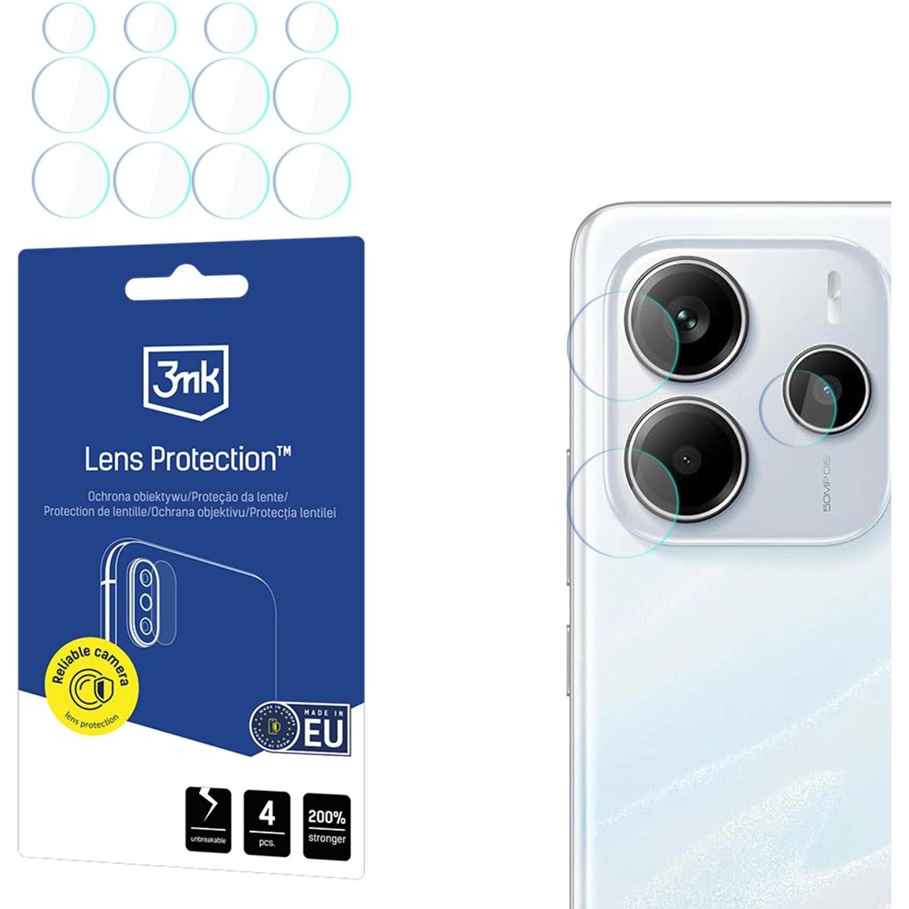 3MK Protezione della lente per Redmi Note 14 5G Global (Xiaomi Redmi Note 14 5G), Pellicola protettiva smartphone