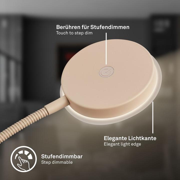 Image du produit Briloner MEGG LED Homeoffice Stehleuchte - Beige (800 lm)