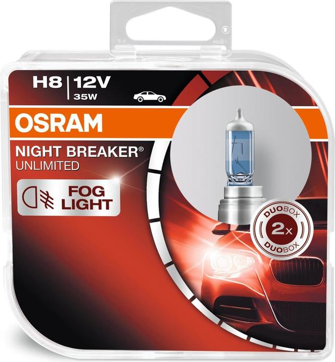 Actual product image Osram Night Breaker Unlimited H8 Duobox (H8)