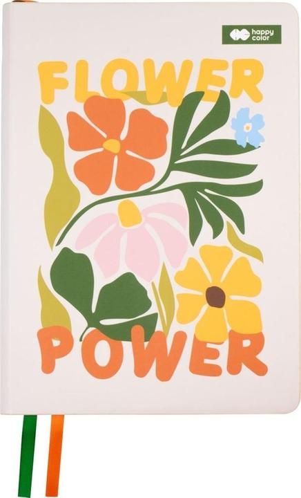 Happy Color Notizbuch A5/80K Bloom-Linie Boho (A5, Lined, Soft cover)
