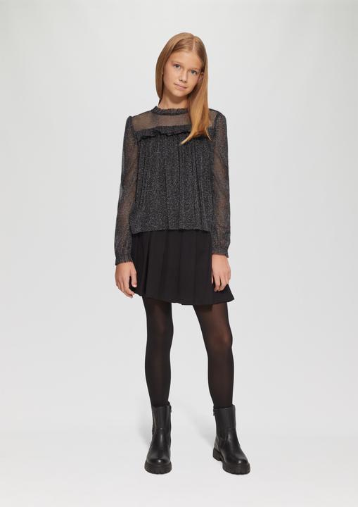 Image du produit S.Oliver Bluse Ausgestellte Bluse aus glitzerndem Mesh (158, 164)
