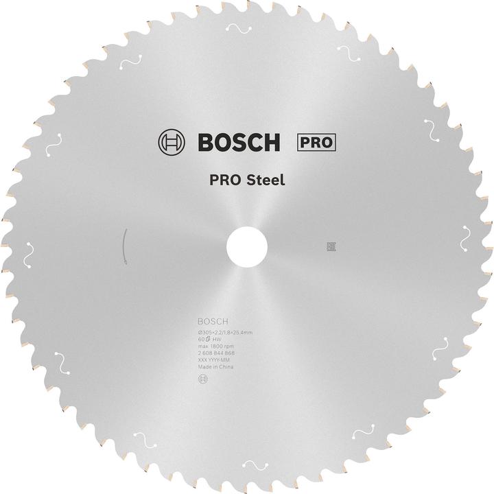 Produktbild Bosch Professional Zubehör PRO Steel Kreissägeblatt, 305 x 2,2 x 25,4 mm, T60