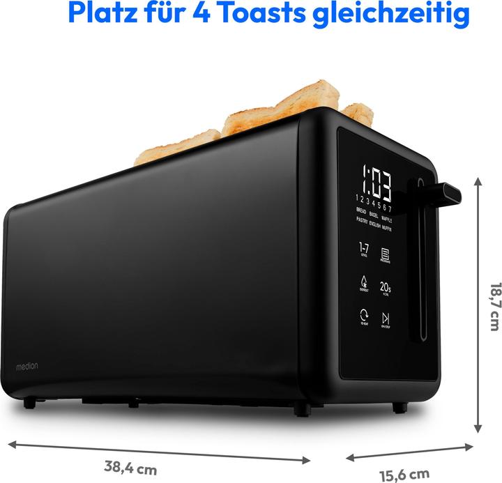 Produktbild Medion Life MD12103 Toaster schwarz