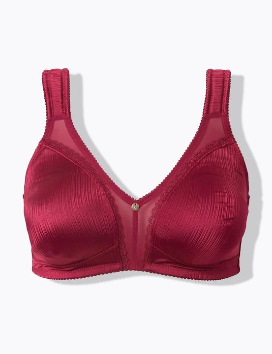 Actual product image Ulla Popken Satin and Lace Minimizer Bra (85 E)