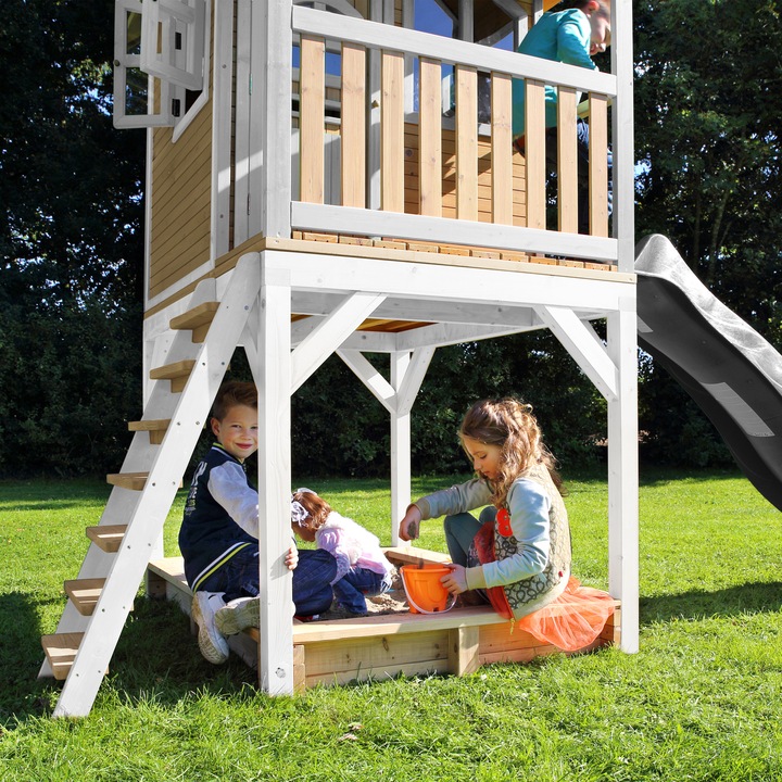 Actual product image Axi Sarah Playhouse Brown/White - Grey Slide