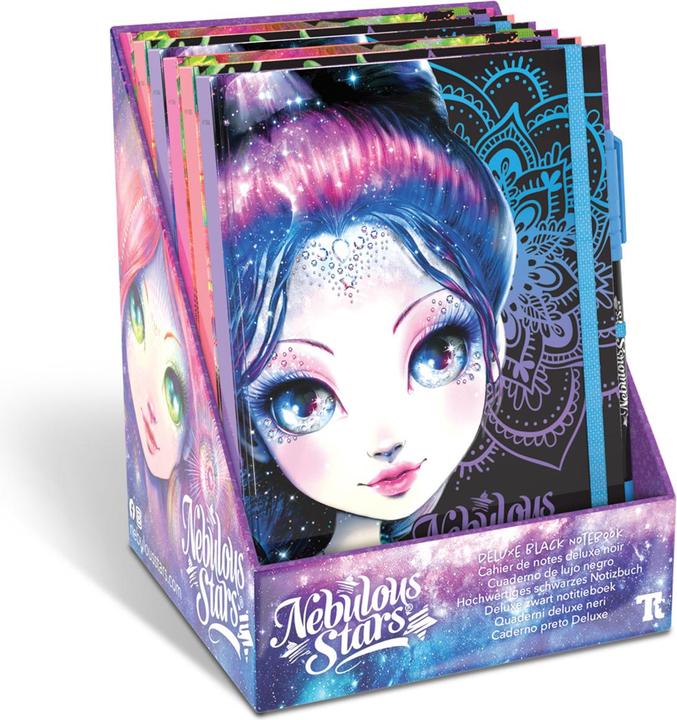 Productafbeelding Nebulous Stars Zwart notitieboek van hoge kwaliteit