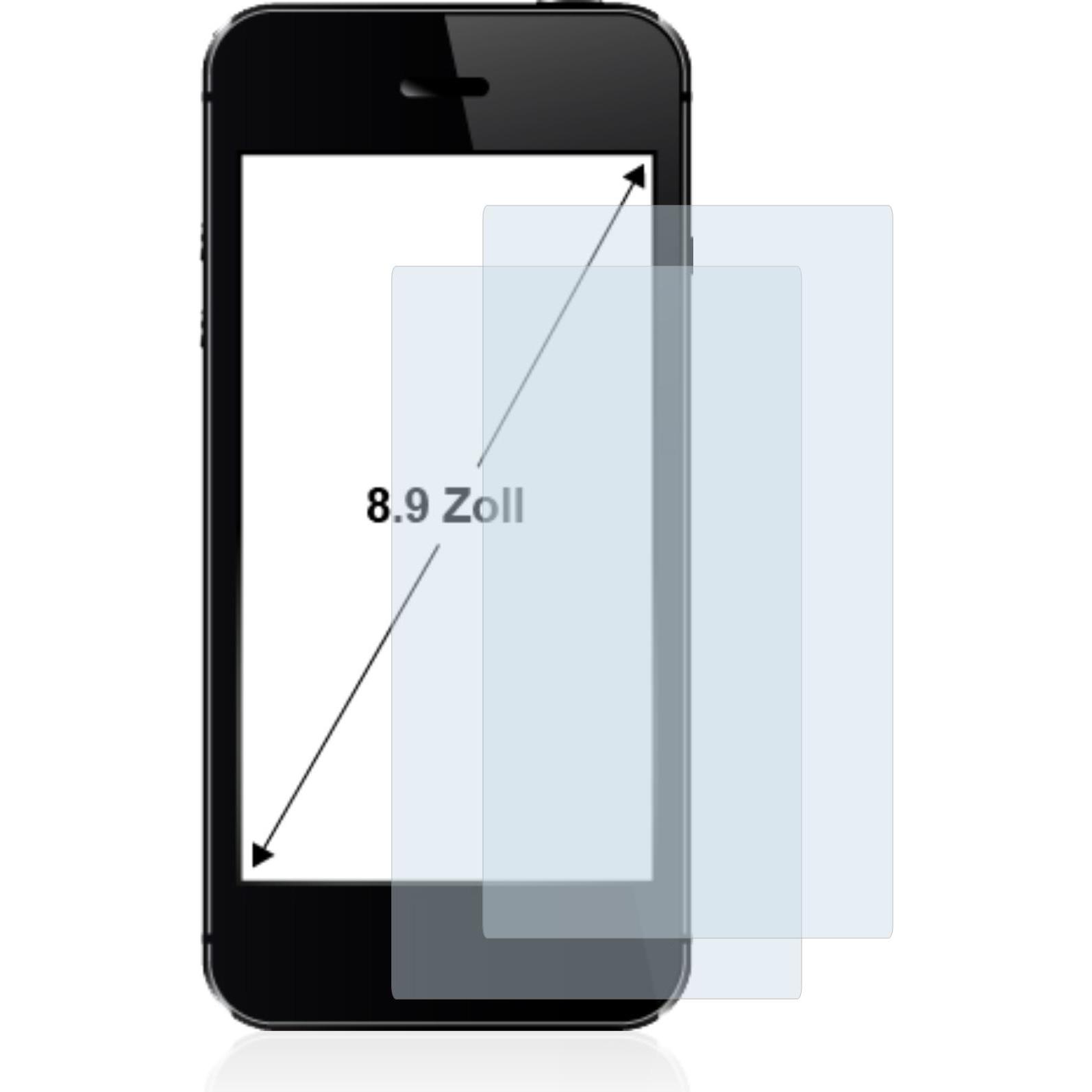 Thumbnail - BROTECT Schutzfolie Displayschutz Klar (2 Stück, Universal), Smartphone Schutzfolie, Transparent