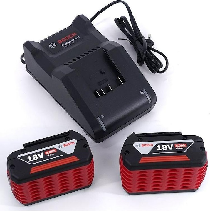 Productafbeelding Bosch Professional 2x GBA 18V accu + GAL 18V-40 lader (18 V)