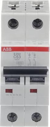 Image du produit ABB S202-C63 Disjoncteur 63A pro M compact 2 pôles