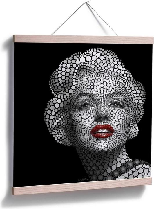Image du produit Trenddeko Ben Heine - Circlism : Marilyn Monroe (30 x 30 cm)