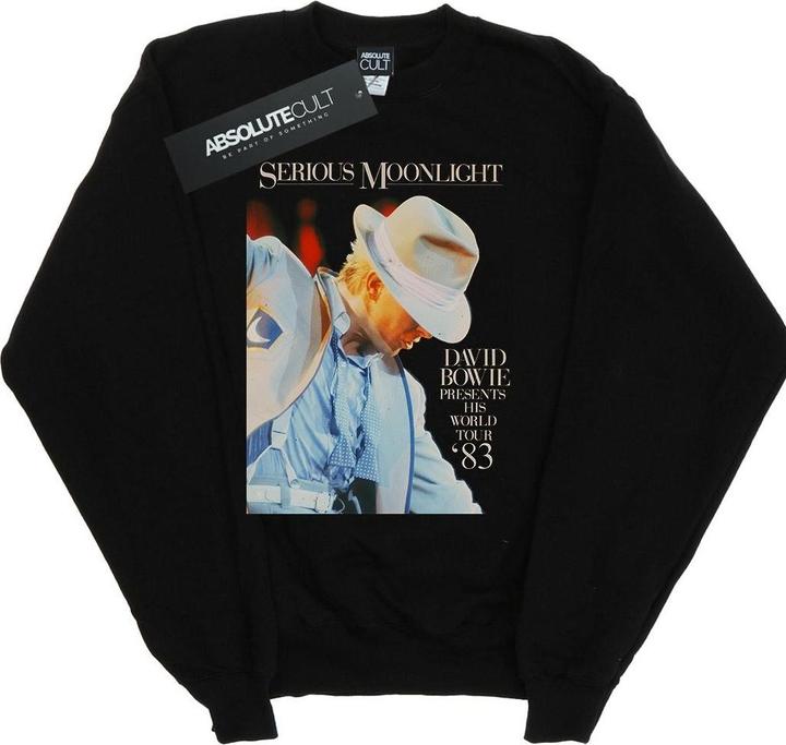 Actual product image David Bowie Mens Serious Moonlight Sweatshirt (M)