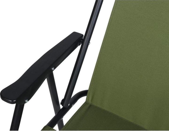 Produktbild Royokamp CAMPING CHAIR WITH ARMRESTS 52x44x75CM FOLDING GREEN