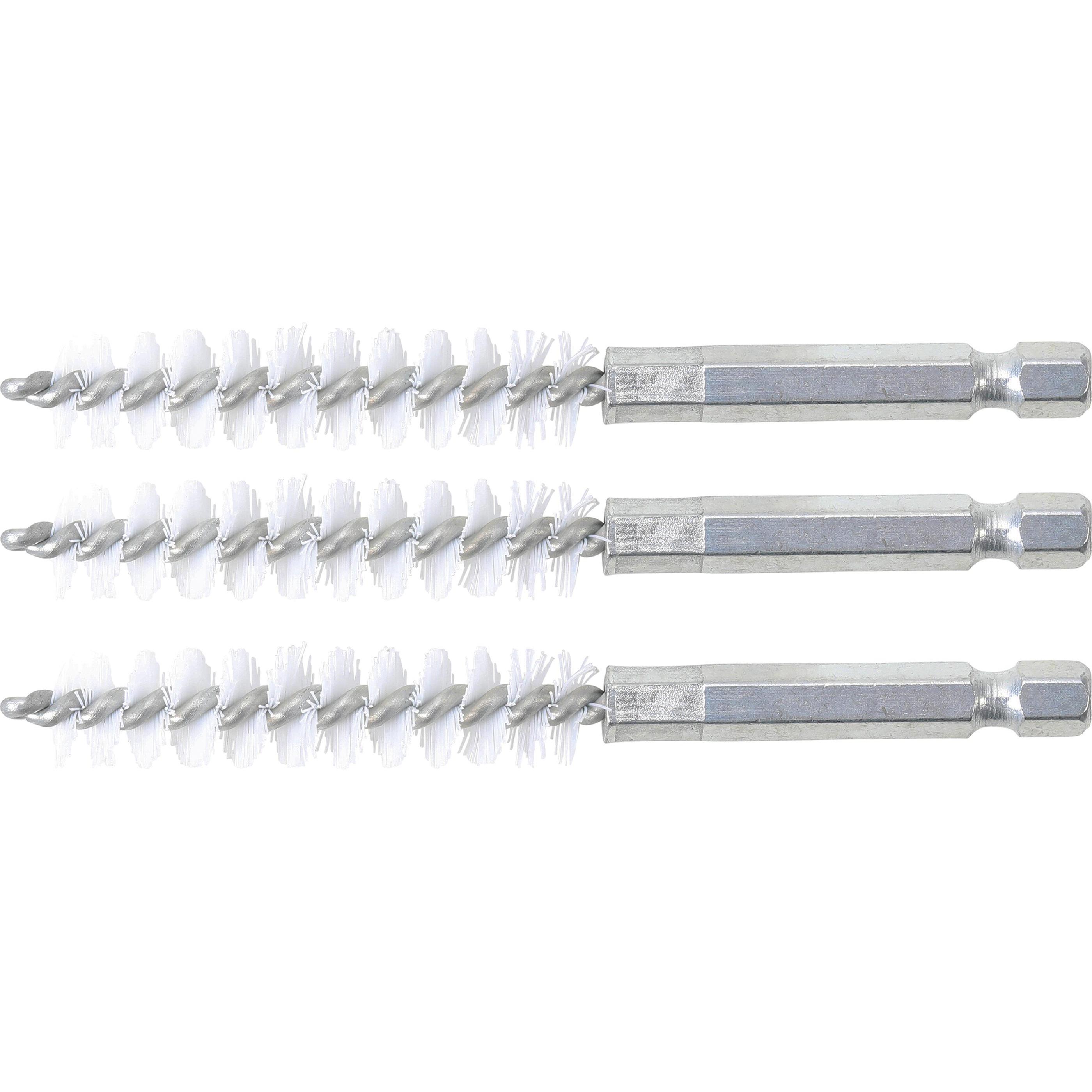 BGS, Schleifmittel, Nylonbürste 11 mm Antrieb Aussensechskant 6,3 mm (1/4") 3-tlg.
