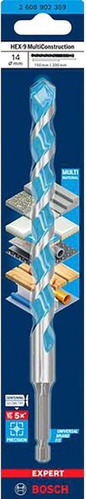 Produktbild Bosch Professional Zubehör Expert HEX-9 Multi Construction Bohrer, 14 x 150 x 200 mm (14 mm)