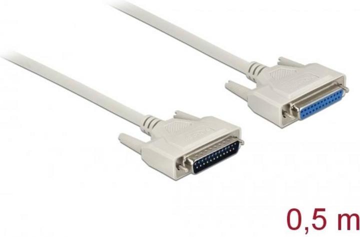 Immagine prodotto Delock Cavo seriale D-Sub 25 maschio-femmina 0,5 m (0.50 m, VGA)
