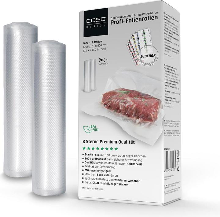 Produktbild Caso Folienrollen 27.5 x 600cm (2 x)