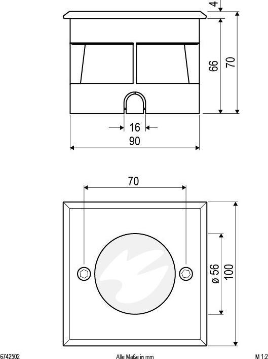 Productafbeelding EVN-Lichttechnik LED vloerinbouwarmatuur (90 lm, IP67)