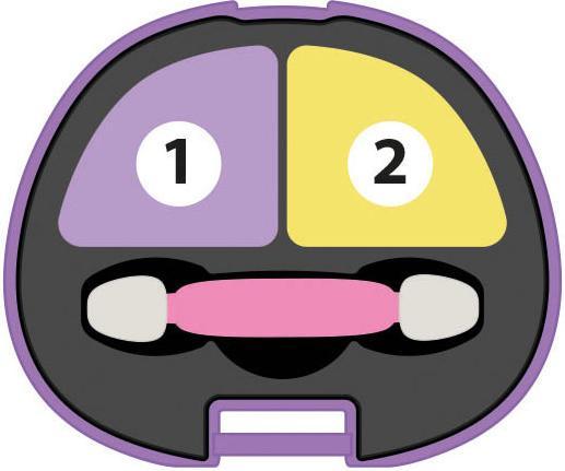 Actual product image Clementoni 18819 Crazy Chic - Lovely Eyeshadow: Tiger - Eyeshadow make-up, safe and hypoallergenic