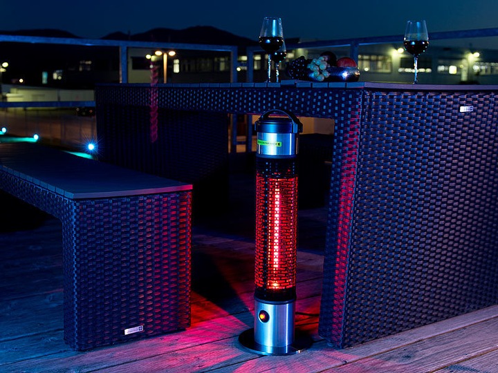 Produktbild Semptec Wetterfester 360°-IR-Standheizstrahler / Heizsäule (800 W)
