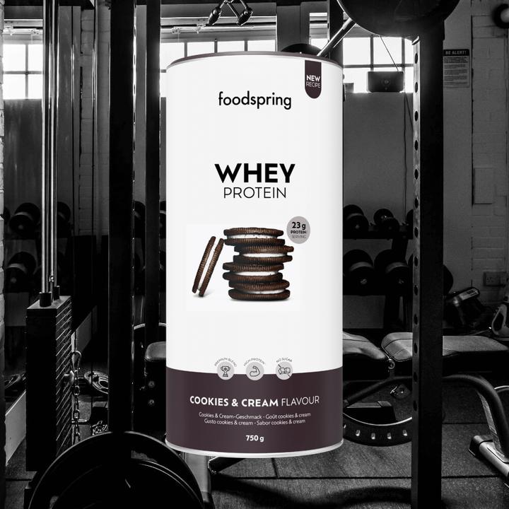 Produktbild Foodspring Whey Protein (Cookies & Cream, 1 Stk., 750 g)