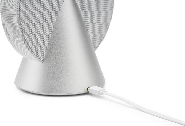 Productafbeelding Lexon Bluetooth speaker Conic Aluminium silver (12 h)