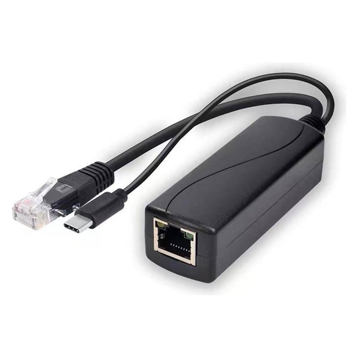 MicroConnect 1000Mbit POE Splitter USB-C (2 Ports) (MC-POESPLITTER-C)