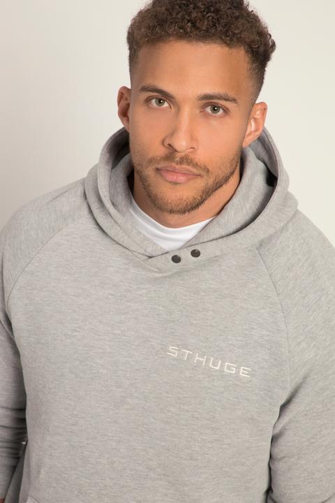 Actual product image Sthuge hoodie, OEKO-TEX, melange sweat, chest print, up to 8 XL (5XL)